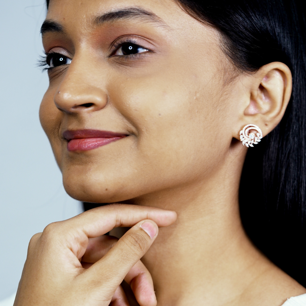 Elysian Swirl Stud Earrings