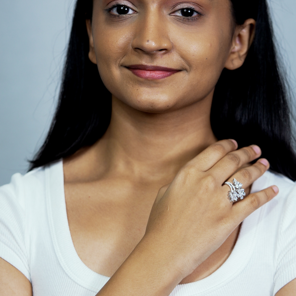 The Square Petal Ring