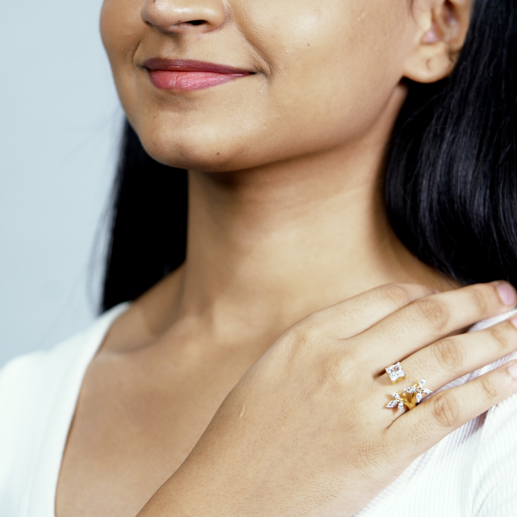 Floral Charm Ring