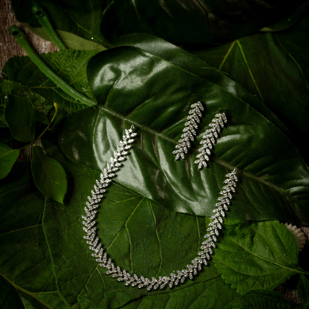 Silverleaf Ivy Necklace Set