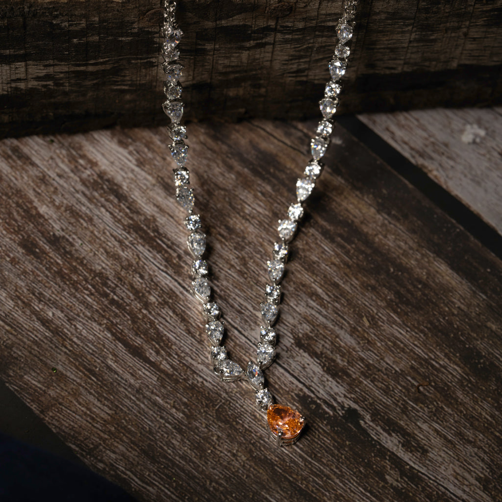 Citrine Solitaire Pendant Necklace