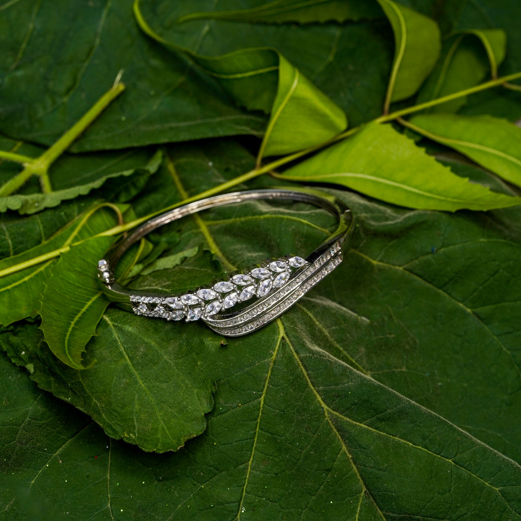 Marquise Leaf Bangle