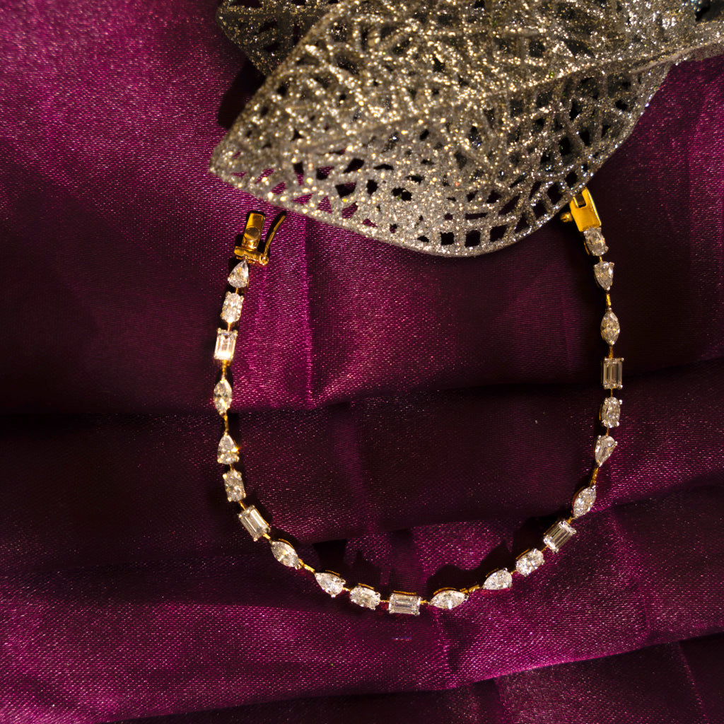 Studded Gold-Plated Bracelet