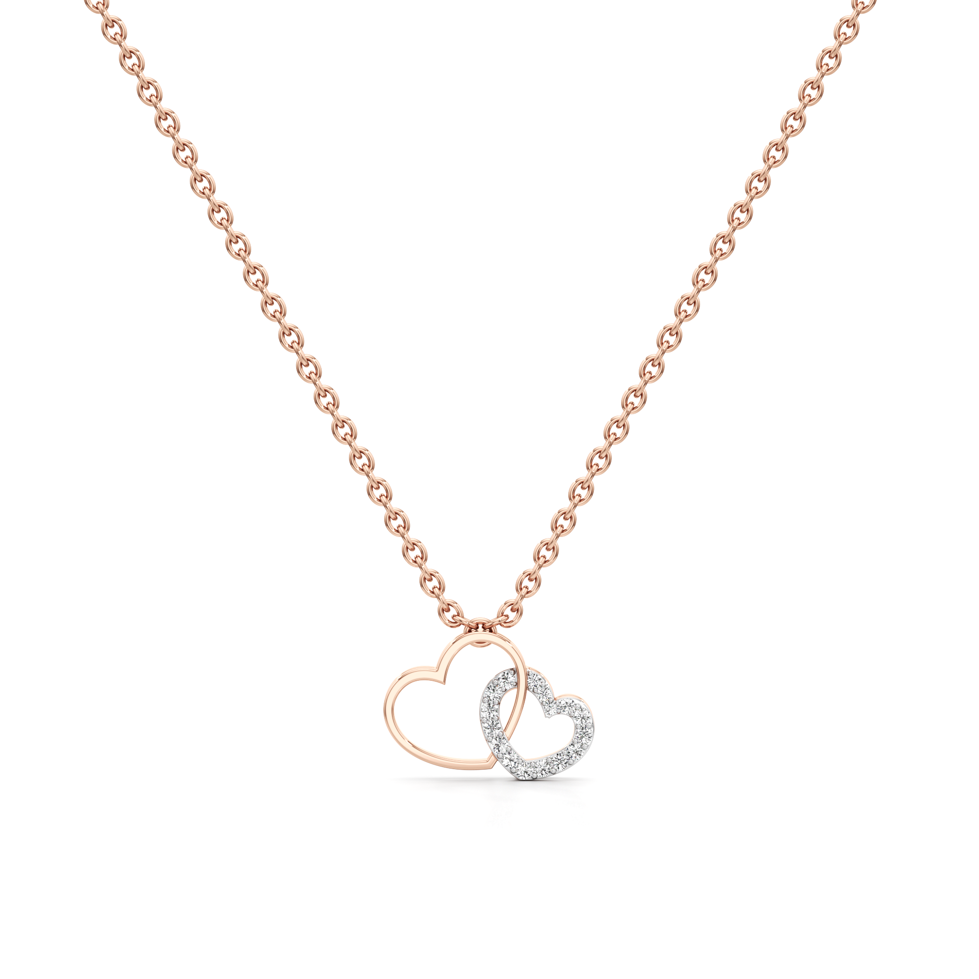 Petal Twirl Silver Pendant with Chain