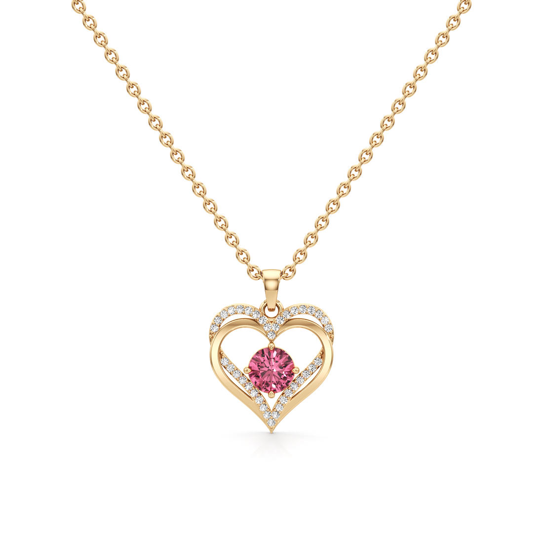 Twilight Petal Silver Pendant with Chain