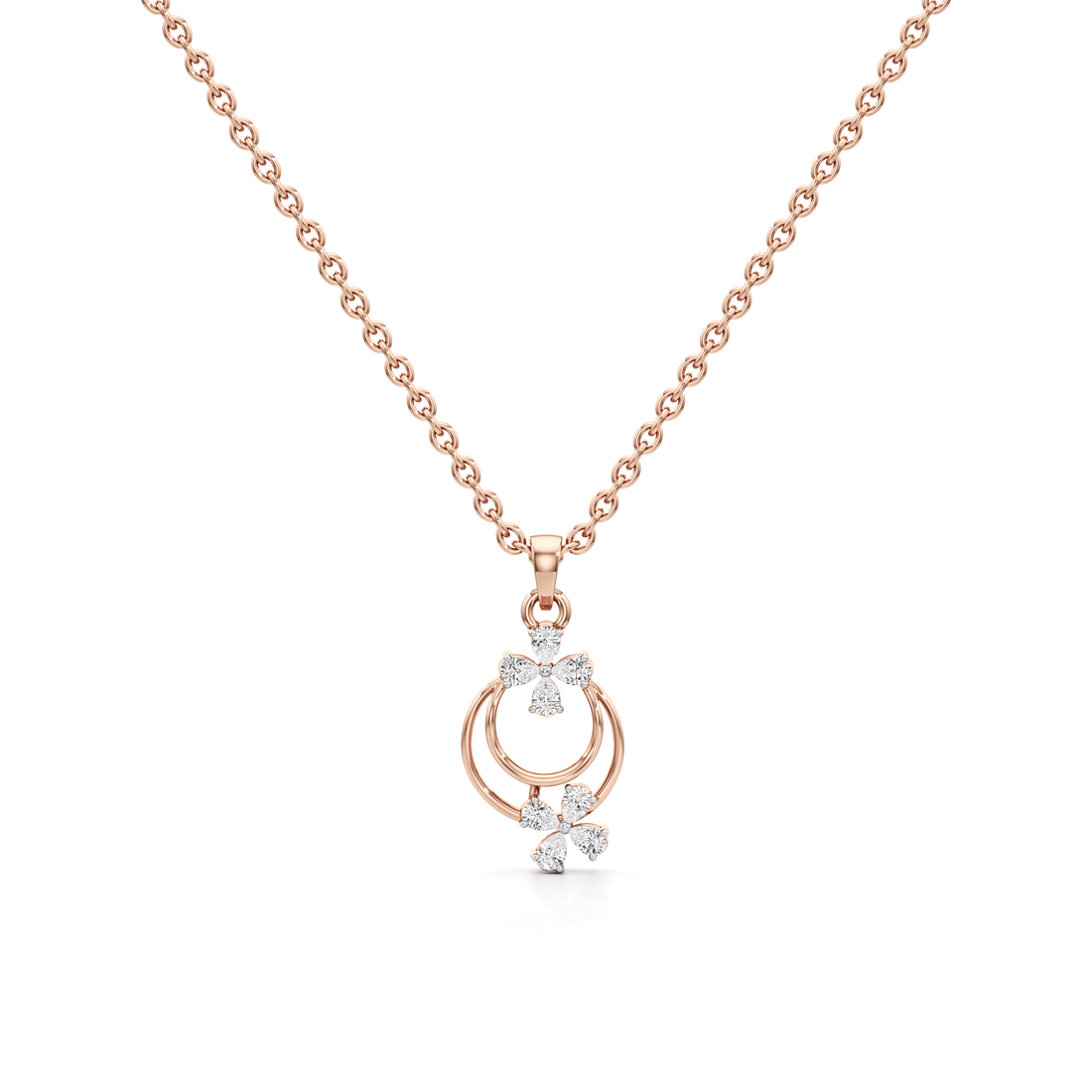 Opal Spark Silver Pendant with Chain