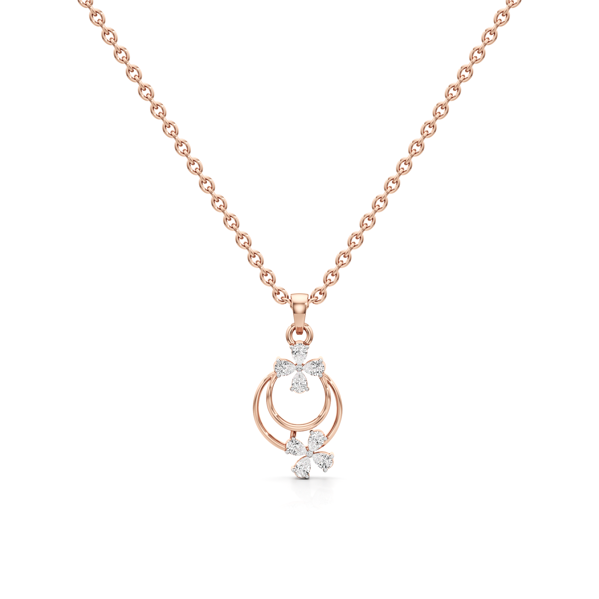 Opal Spark Silver Pendant with Chain