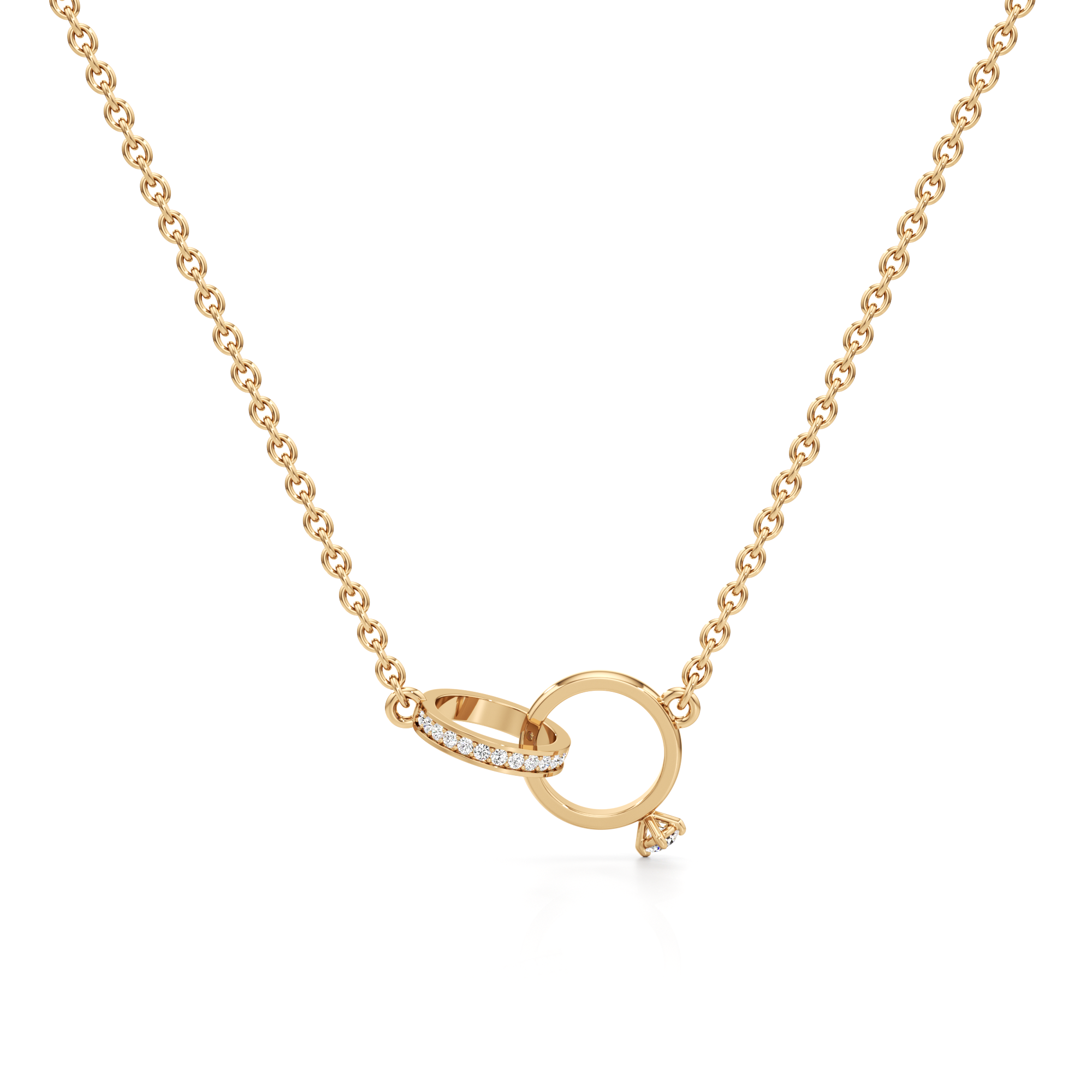 Bliss Aura Silver Pendant with Chain