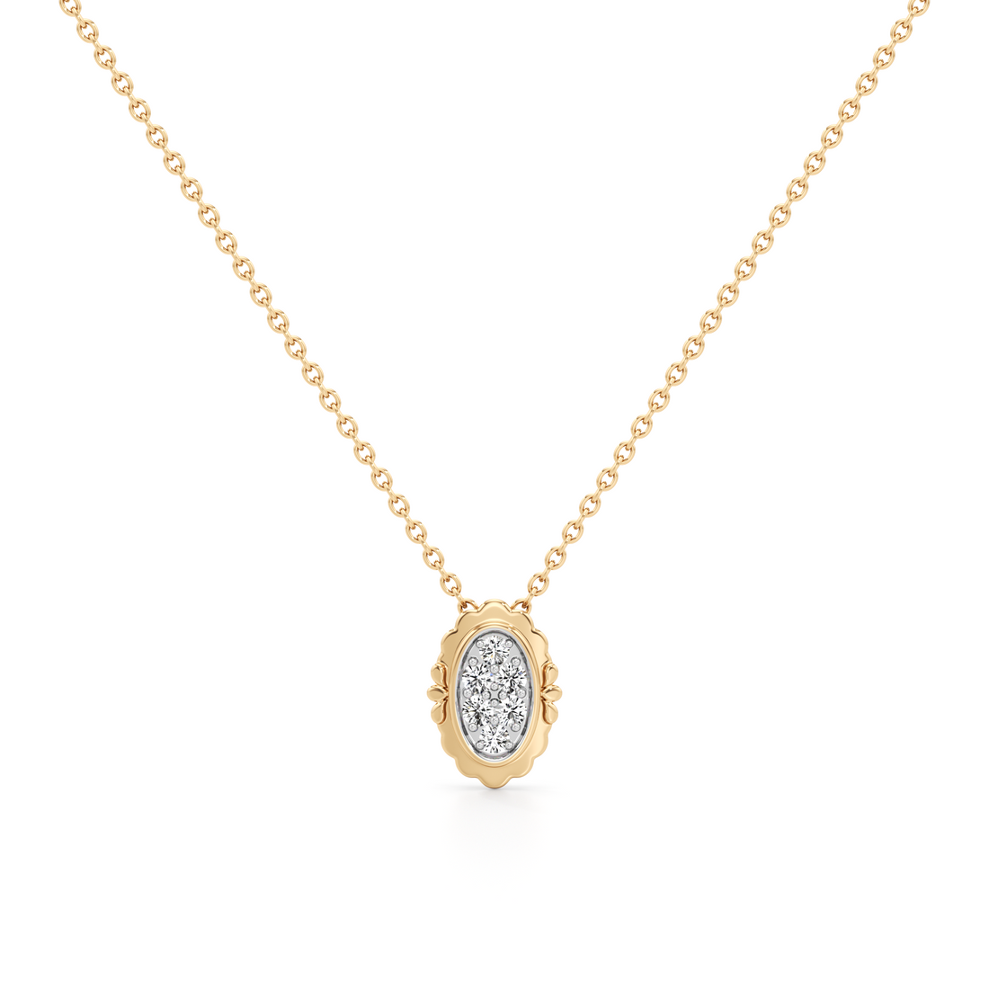 Aura Drift Pendant Silver Pendant with Chain