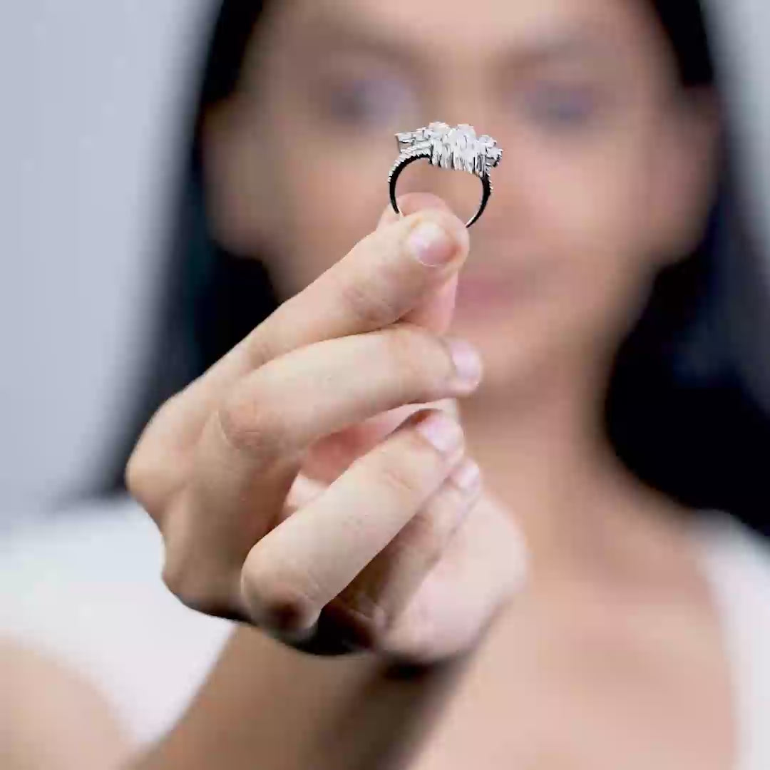 The Square Petal Ring