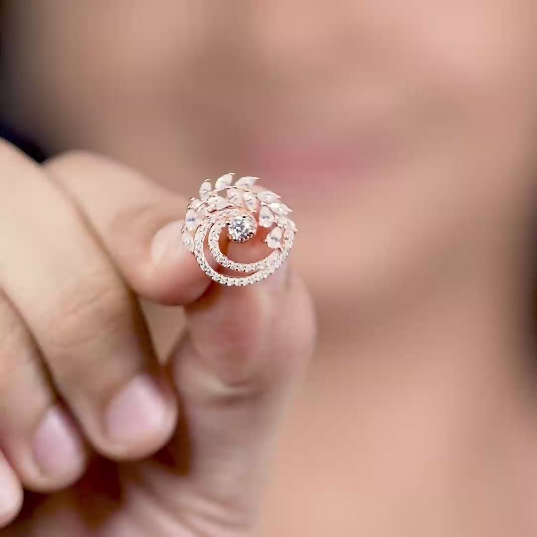 Elysian Swirl Stud Earrings