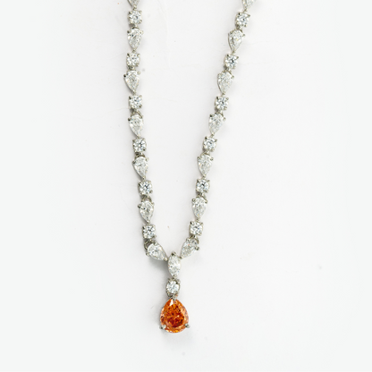 Citrine Solitaire Pendant Necklace