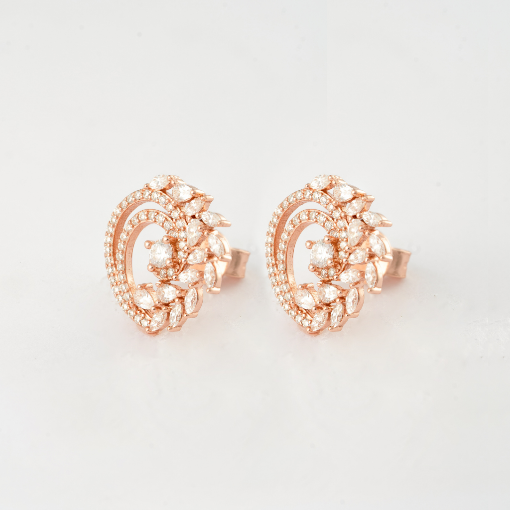 Elysian Swirl Stud Earrings