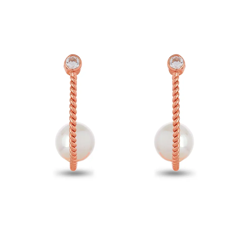 Contemporary Pearl Earrings
