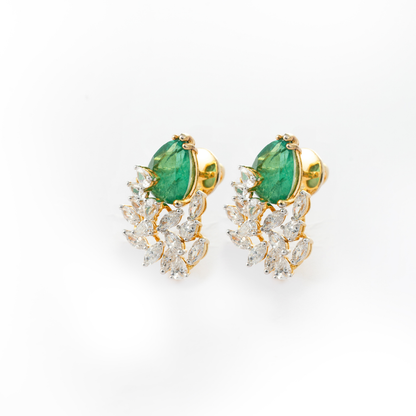 Emerald Cascade Studs