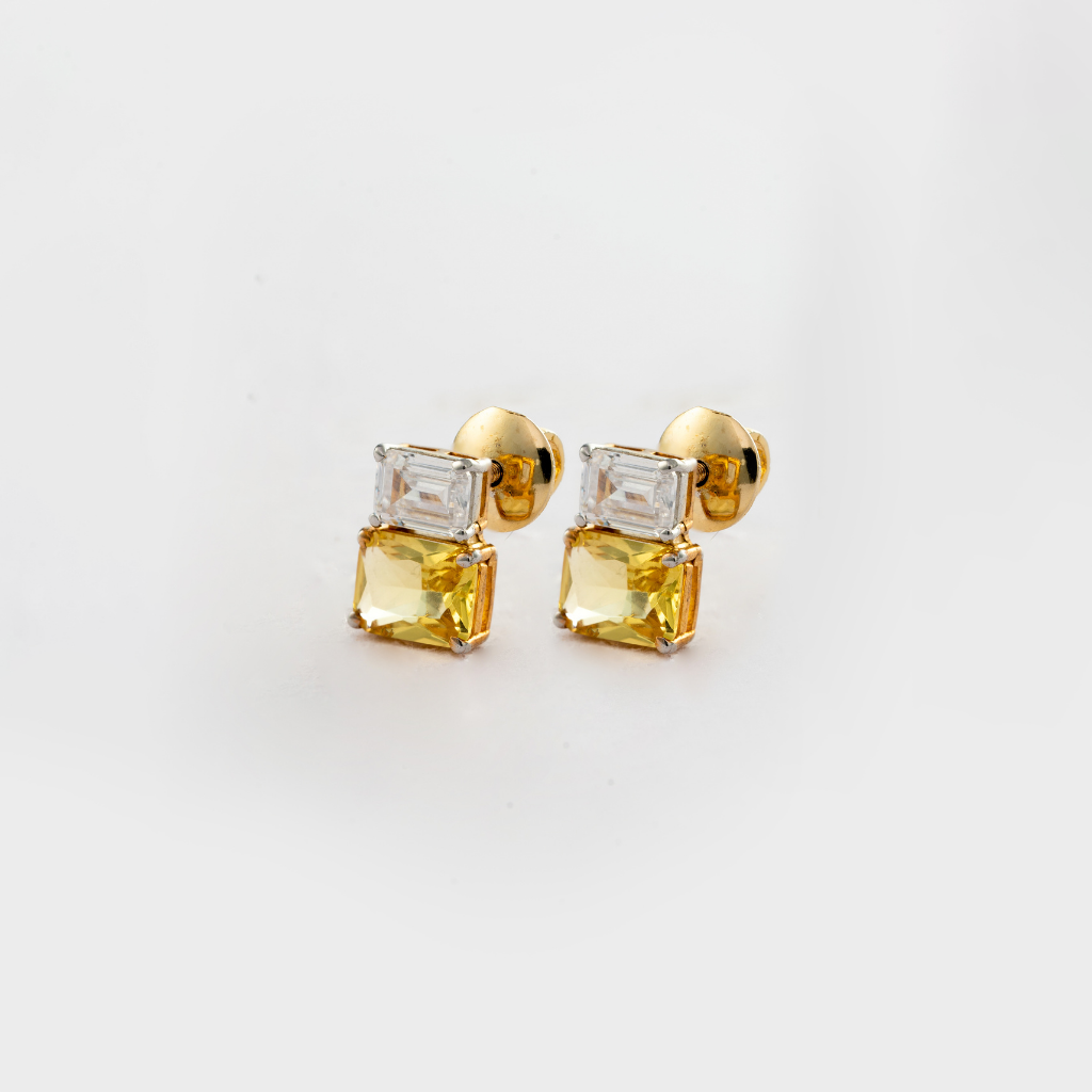 Amber Studs