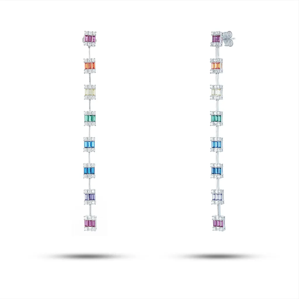 Rainbow Length Earrings