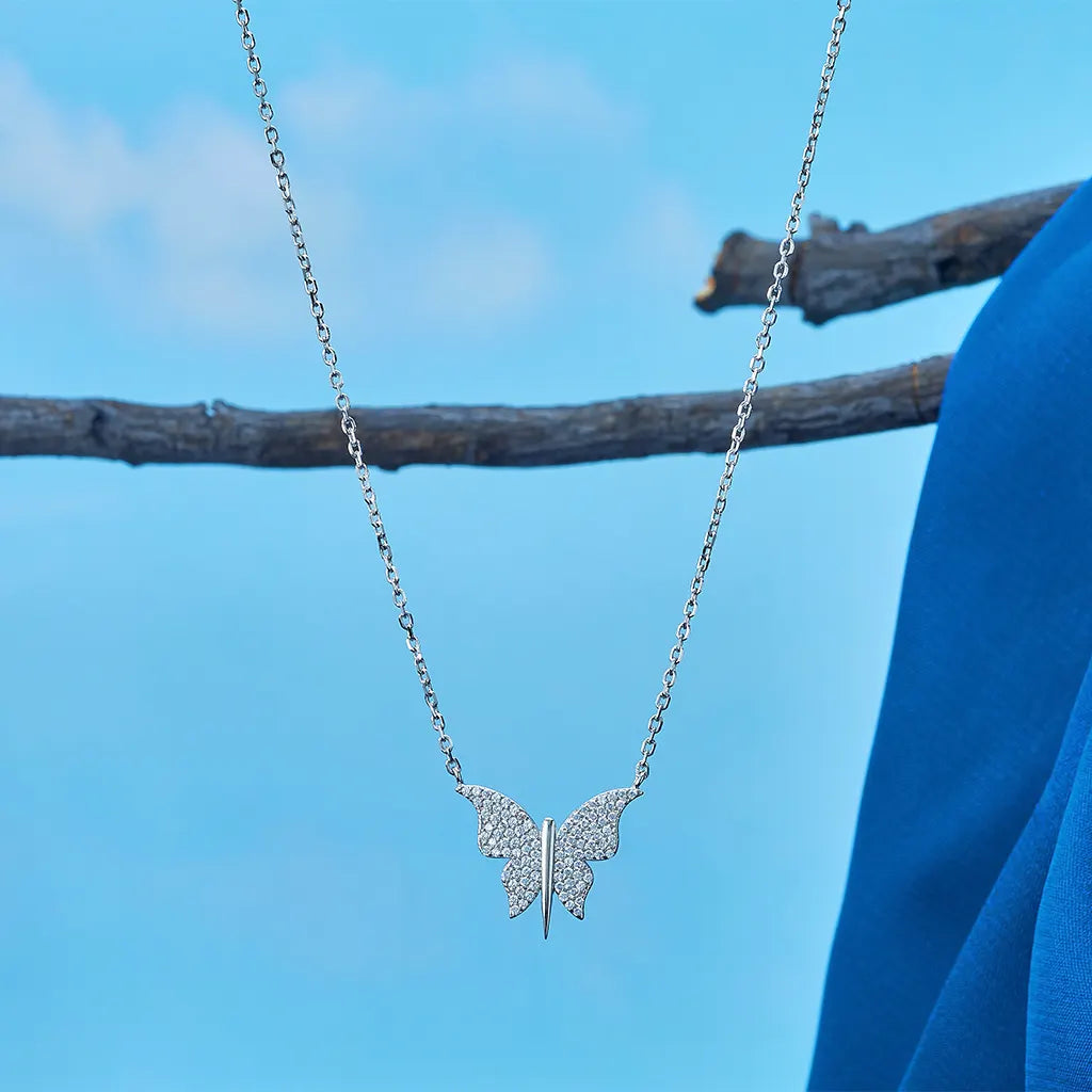 Fantasy Butterfly Zirconia Necklace