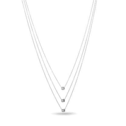 Tri-Silver Necklace