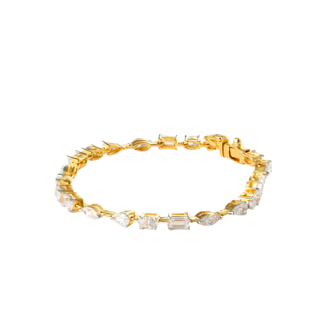 Studded Gold-Plated Bracelet