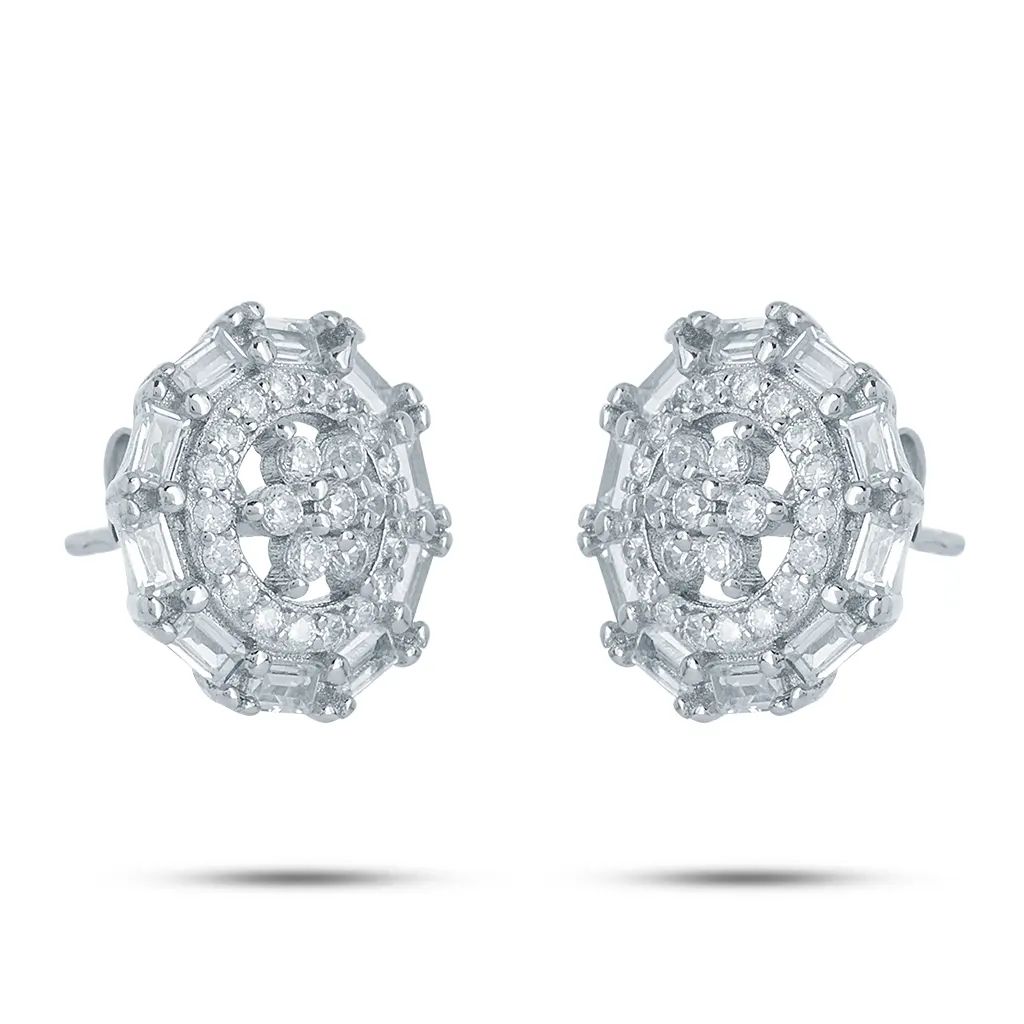 Floral Di-Halo Studs