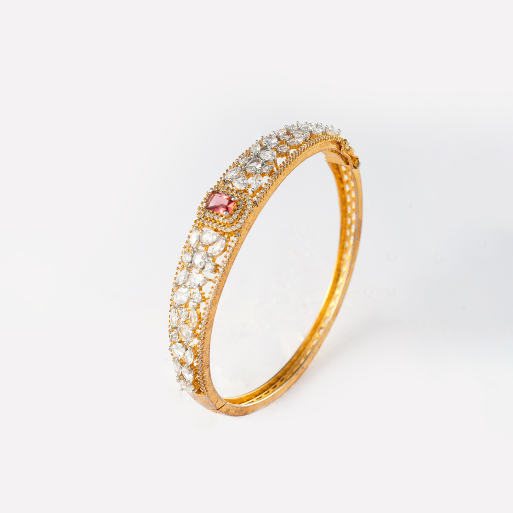 Gold-Plated Accent Bangle