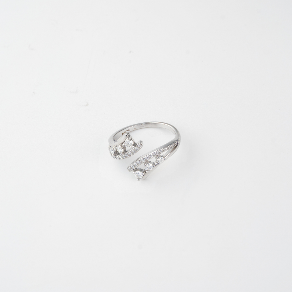 Dual Swirl Wrap Ring