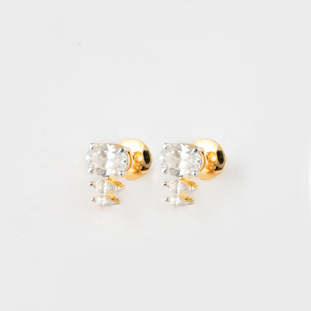 Golden Glow Studs