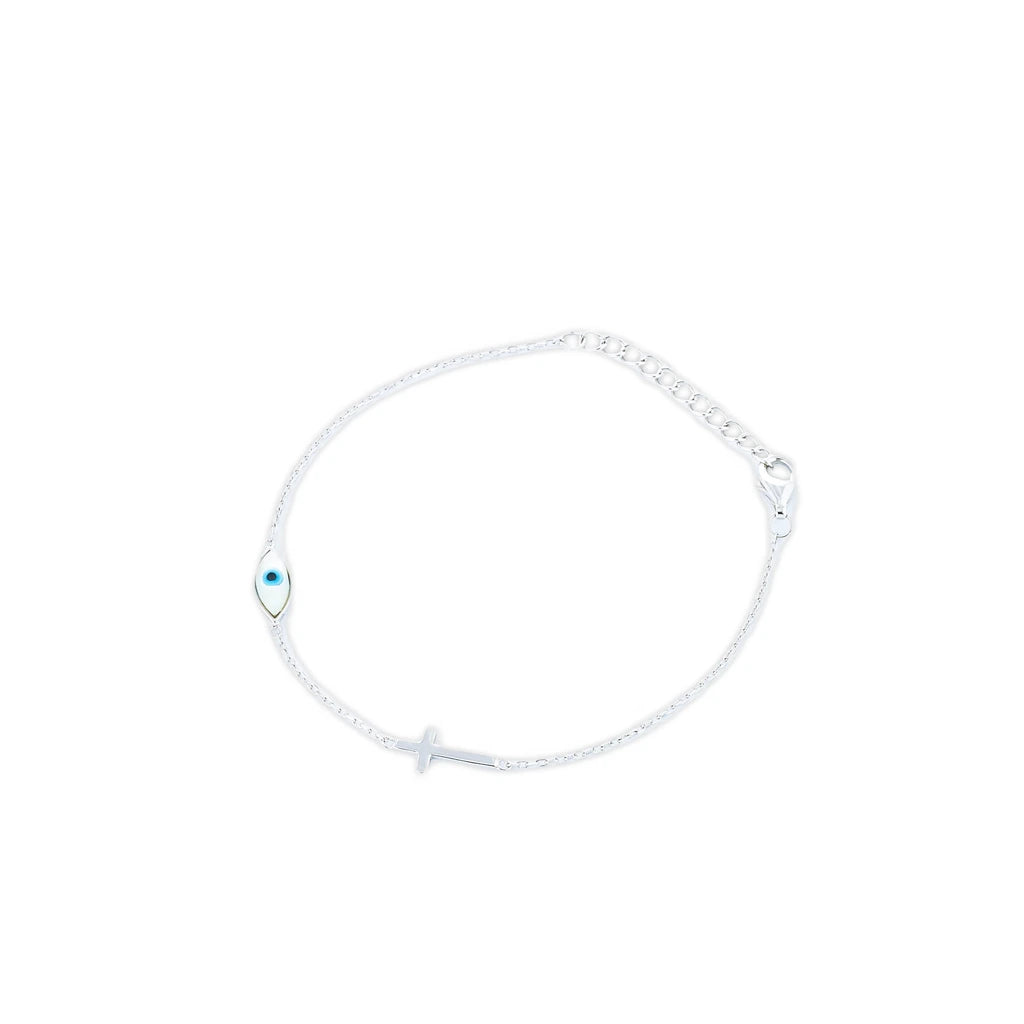 Minimal Evil-Eye Bracelet