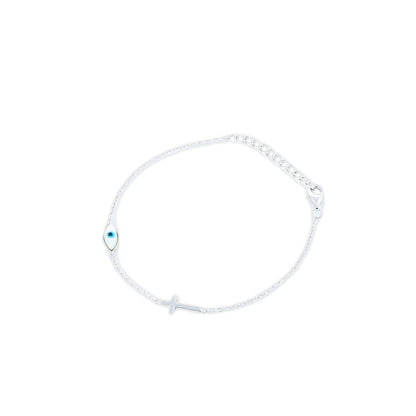 Minimal Evil-Eye Bracelet