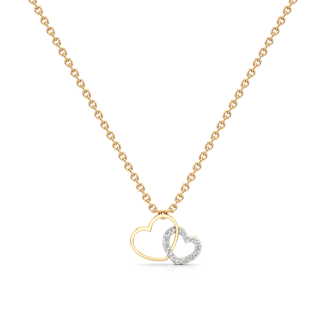 Petal Twirl Silver Pendant with Chain