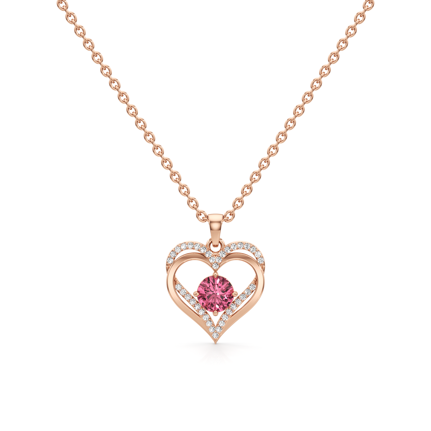 Twilight Petal Silver Pendant with Chain