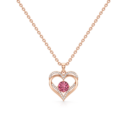 Twilight Petal Silver Pendant with Chain