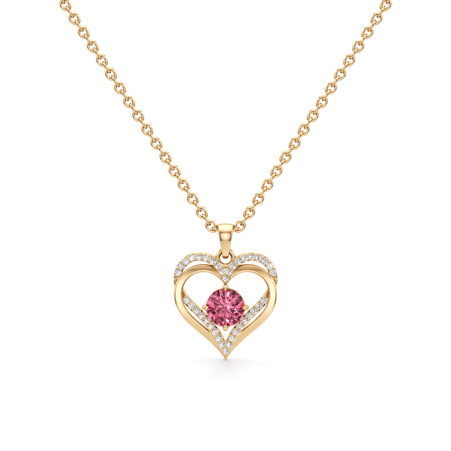 Twilight Petal Silver Pendant with Chain