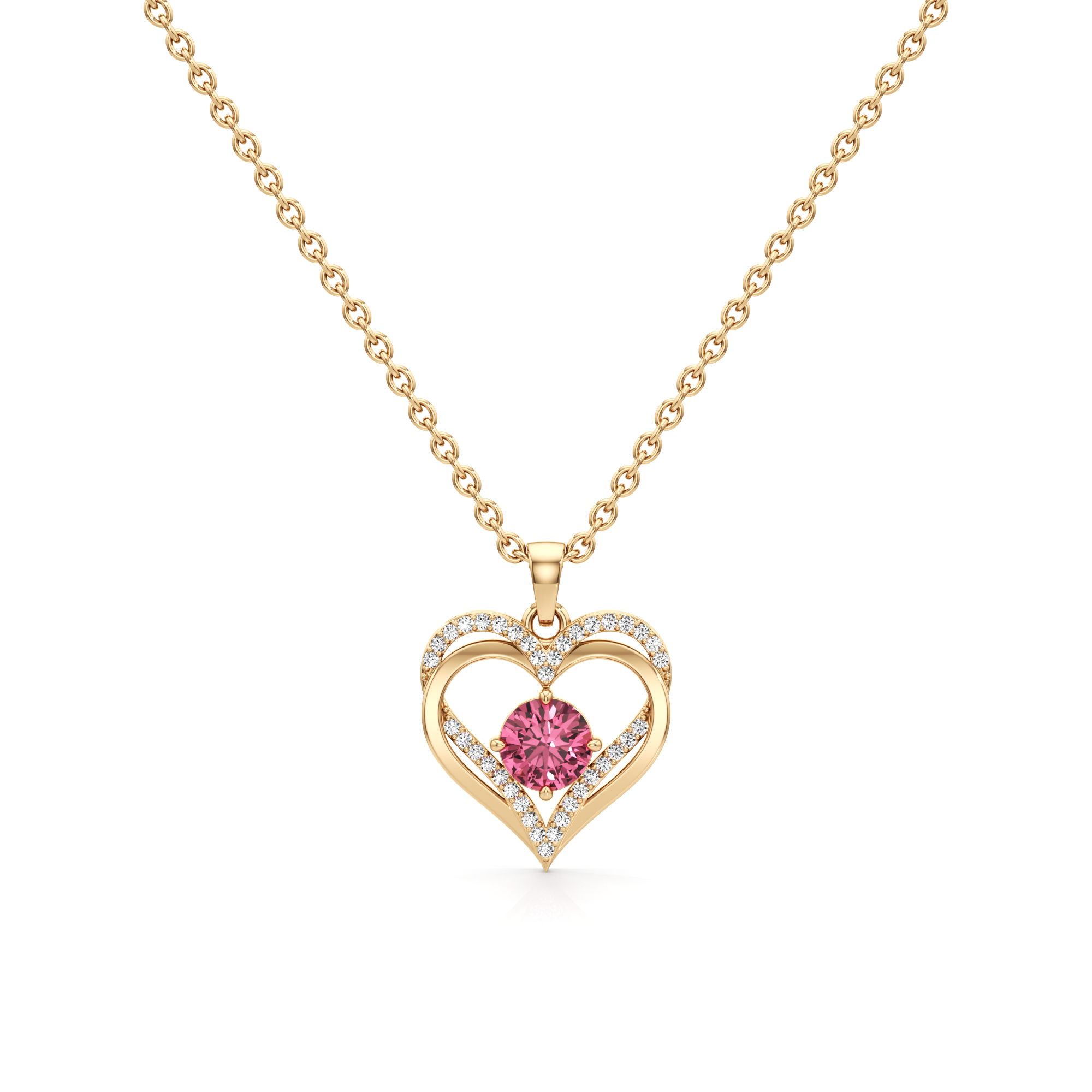 Twilight Petal Silver Pendant with Chain