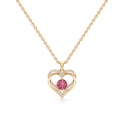 Twilight Petal Silver Pendant with Chain