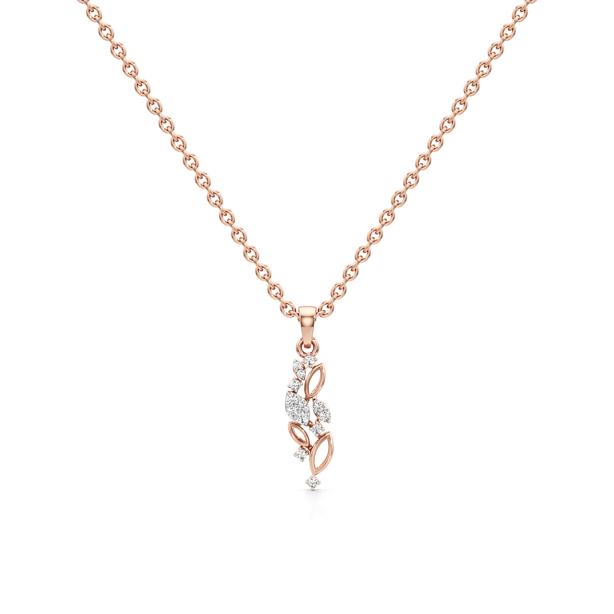 Nova Twirl Silver Pendant with Chain
