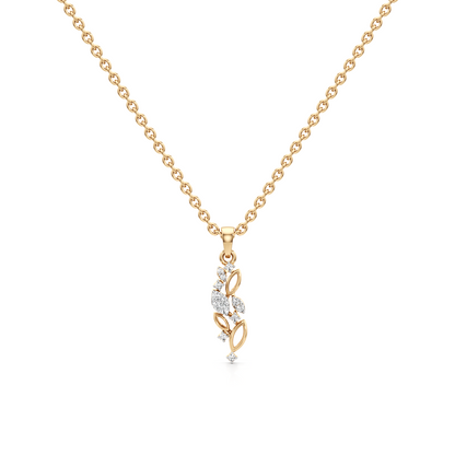Nova Twirl Silver Pendant with Chain