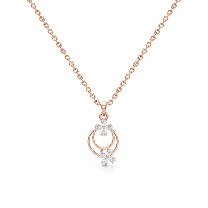 Opal Spark Silver Pendant with Chain