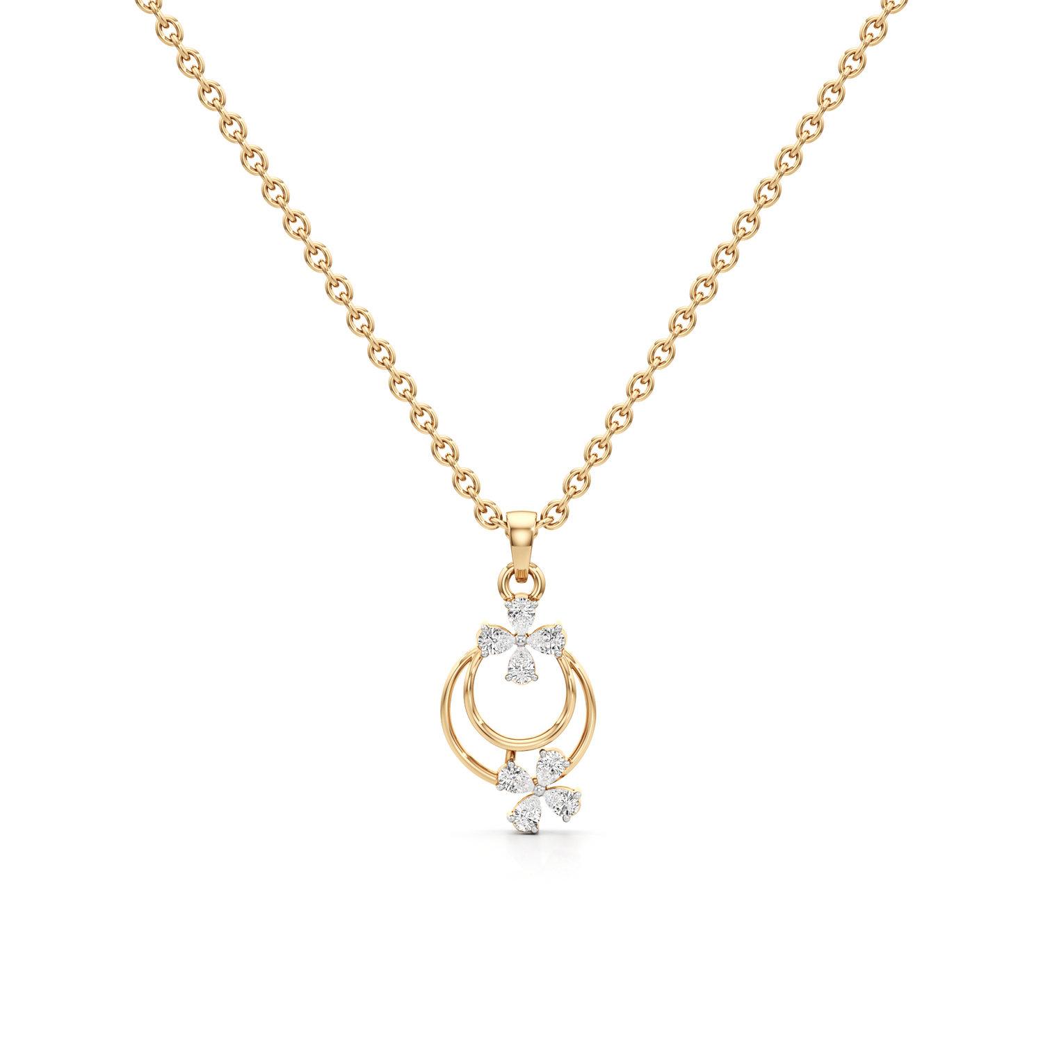 Opal Spark Silver Pendant with Chain