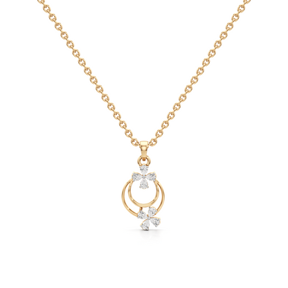 Opal Spark Silver Pendant with Chain