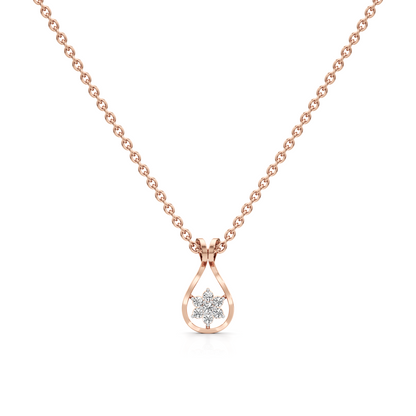 Pearl Gleam Silver Pendant with Chain