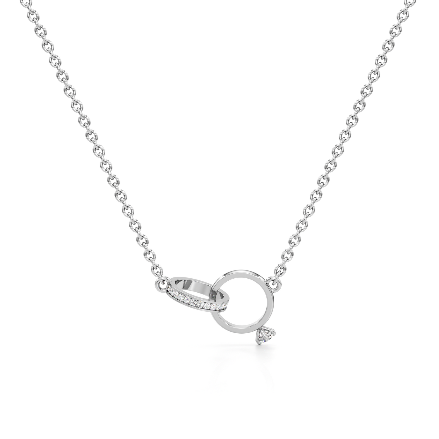 Bliss Aura Silver Pendant with Chain