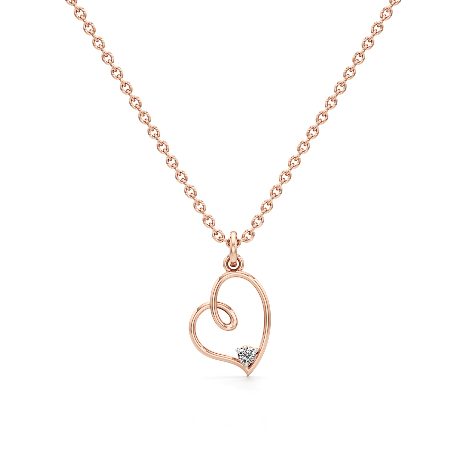 Velvet Embrace Silver Pendant with Chain