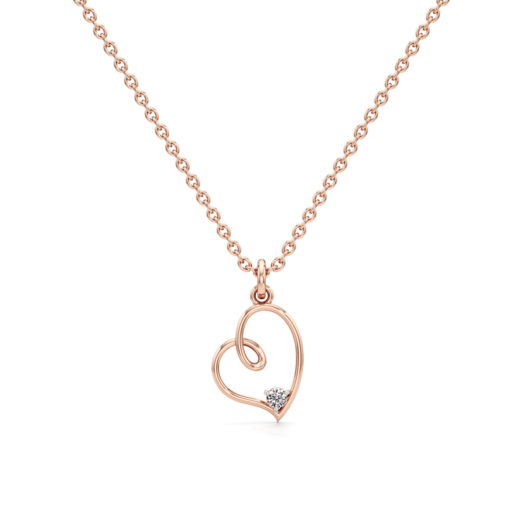Velvet Embrace Silver Pendant with Chain
