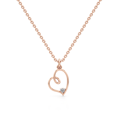 Velvet Embrace Silver Pendant with Chain