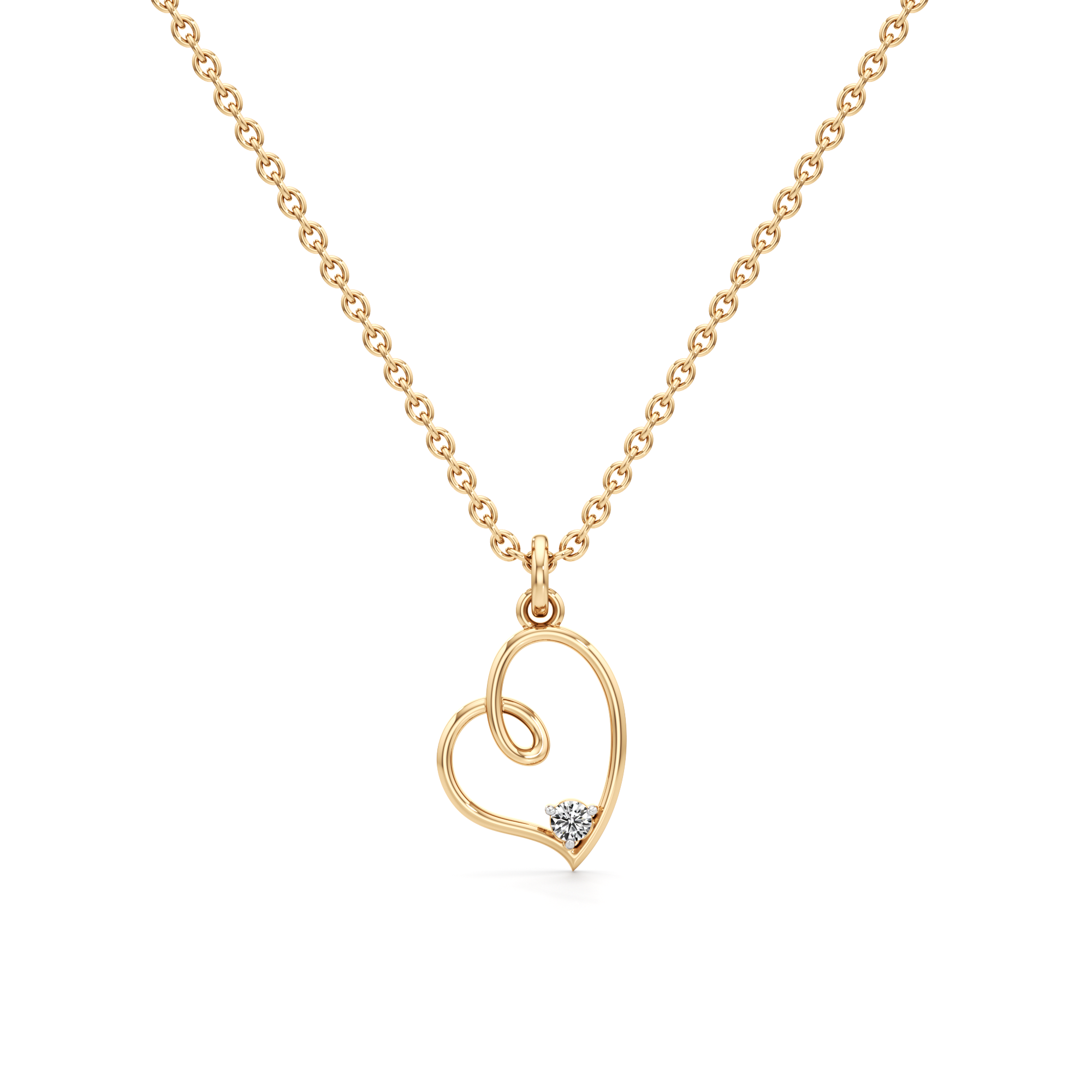 Velvet Embrace Silver Pendant with Chain