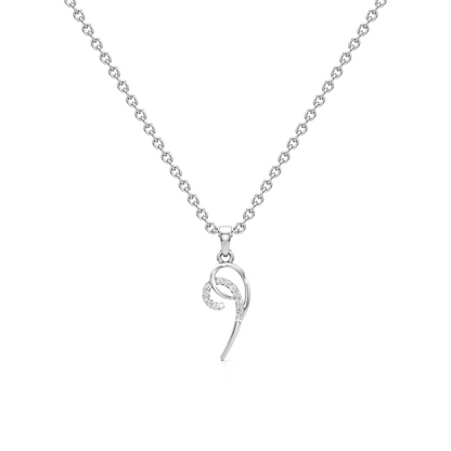Radiant Shine Silver Pendant with Chain
