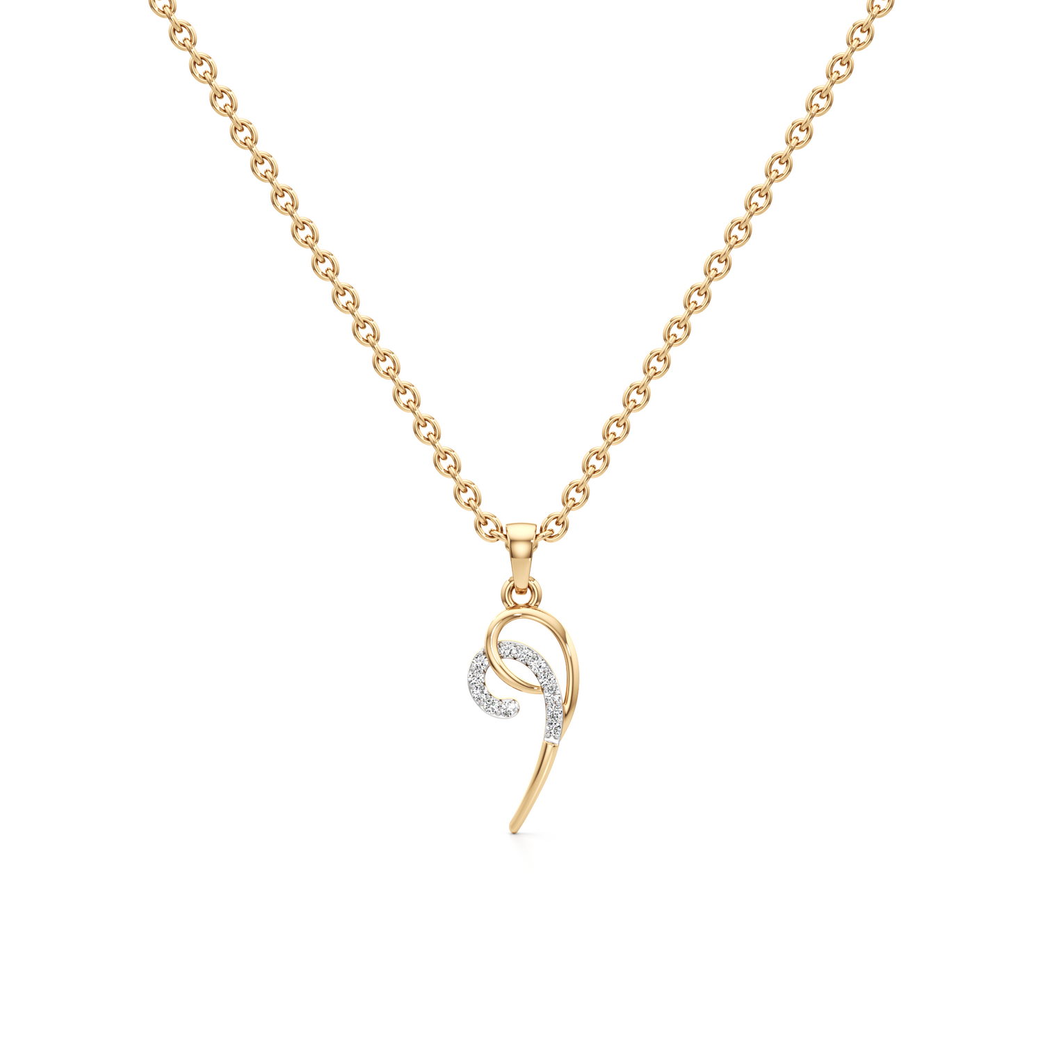 Radiant Shine Silver Pendant with Chain