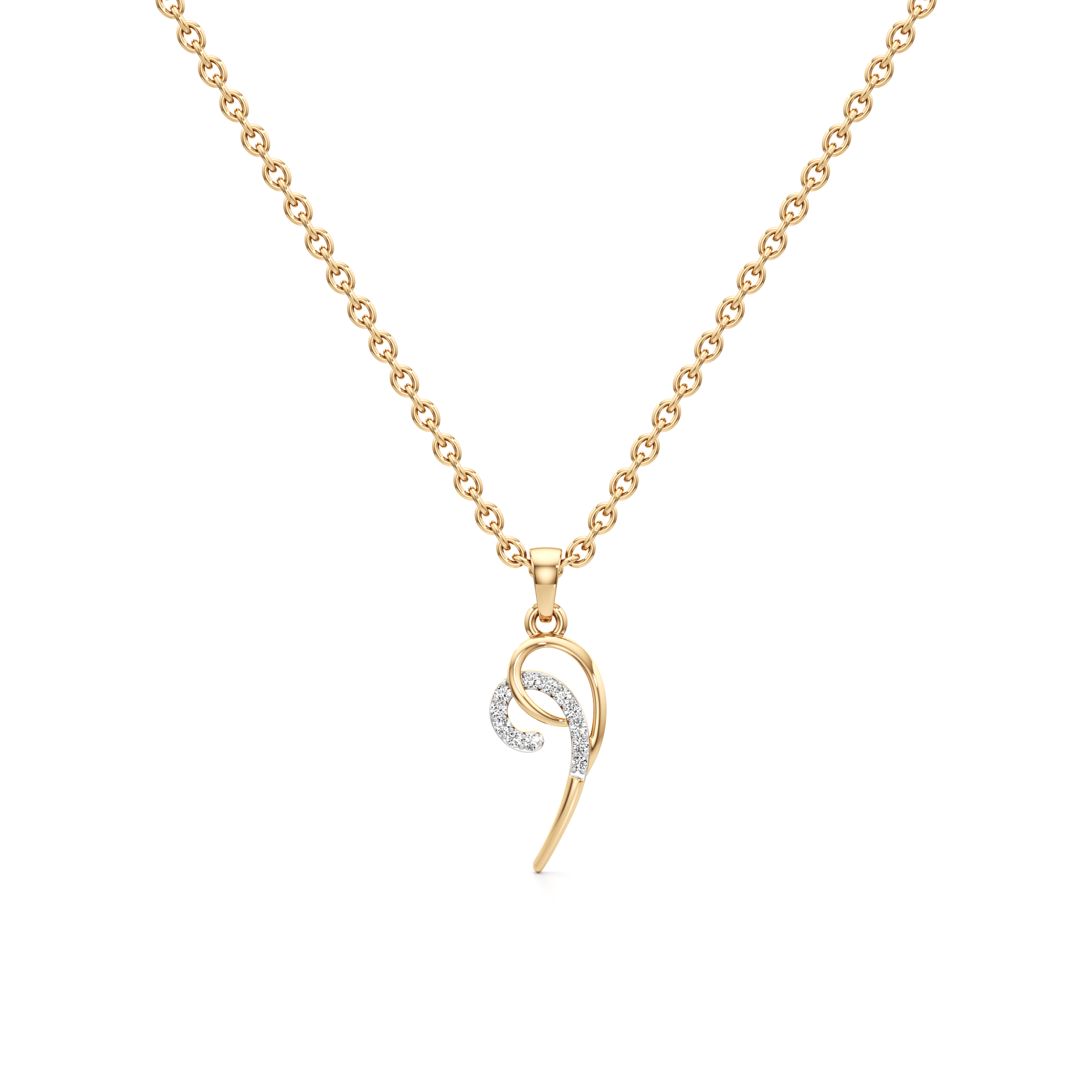 Radiant Shine Silver Pendant with Chain